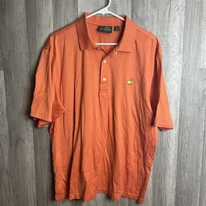 MASTERS - AMEN CORNER -‎ AUGUSTA NATIONAL Large Orange GOLF POLO Men’s Size L